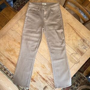 NEW W/ Tags, L'AGENCE, Tati High Rise Cropped Micro Boot Jean In Rye Coated, 27